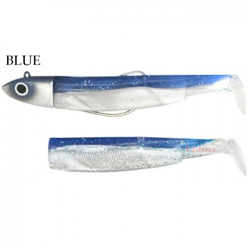 Комплект Black Minnow Combo Jig Head 16 гр + 2 Lures No 2.5 105 мм Цвят Blue (BM3144) - Fiiish Комплект Black Minnow Combo Jig Head 16 гр + 2 Lures No 2.5 105 мм Цвят Blue (BM3144) - Fiiish
